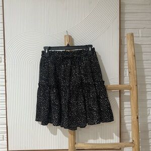 Black Polka Dot Skirt